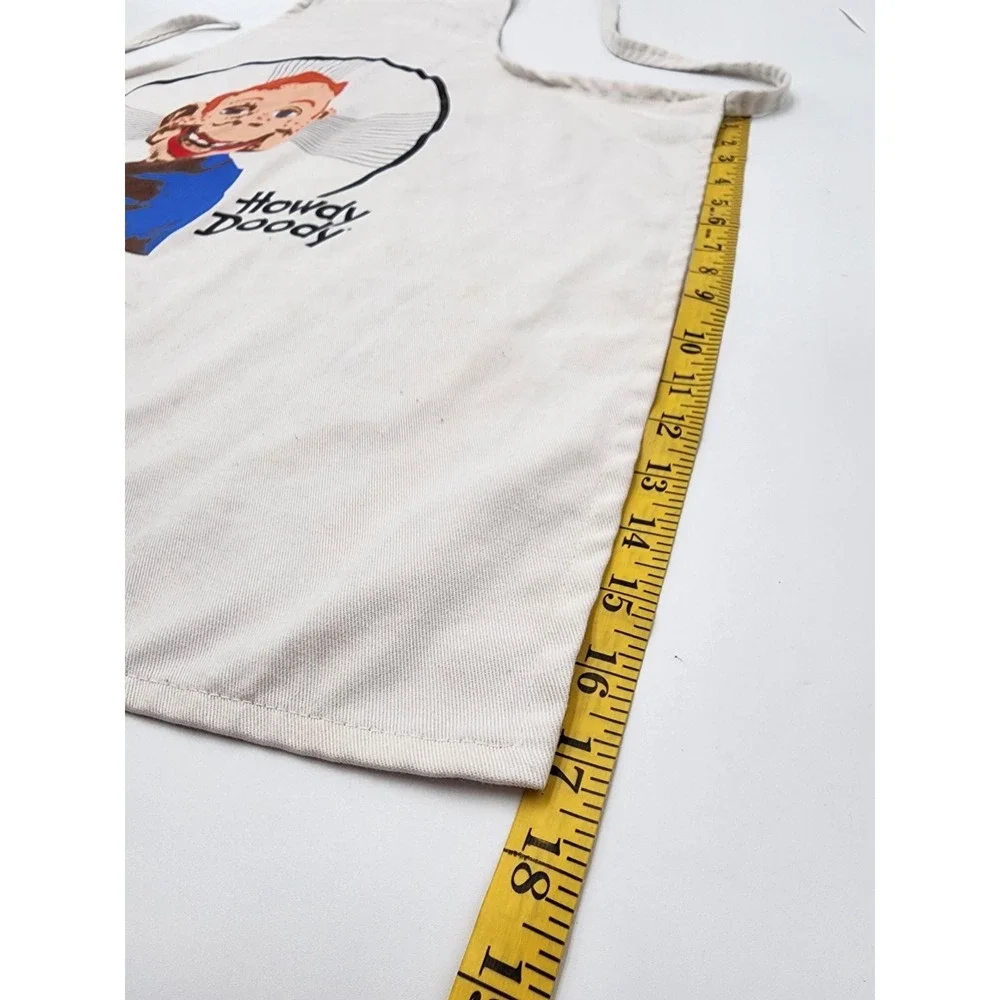 Vintage 1987 Howdy Doody Apron to go‎ White  NBC Inc No Packaging LOGO